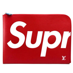 LOUIS VUITTON M67722 Louis Vuitton x Supreme Epi Leather Pochette Jour GM PO.JOUR SP EPI POCHETTE Clutch Bag in Leather, Red, for Men and Women — New - Store Return