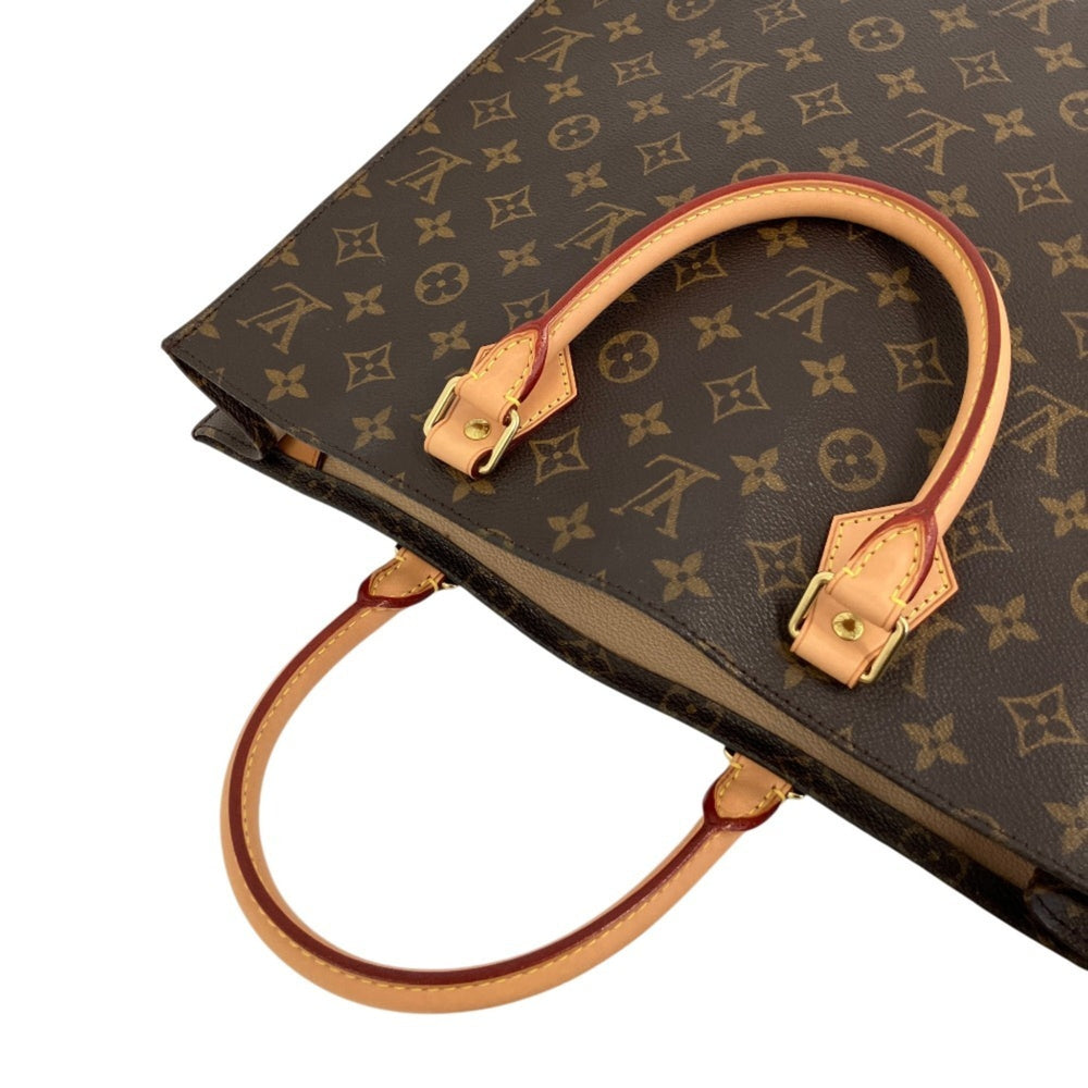 LOUIS VUITTON Louis Vuitton Monogram Sac Plat Handbag M51140 Brown Men's Women's — Like New
