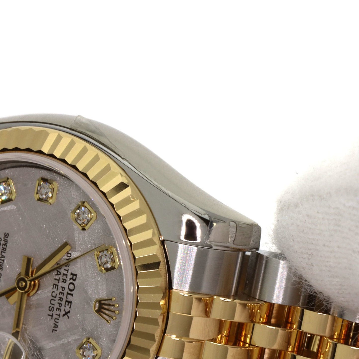 Rolex 179173G Datejust 10P Diamond Watch in Stainless Steel SSx18KYG (18KYG) for Women