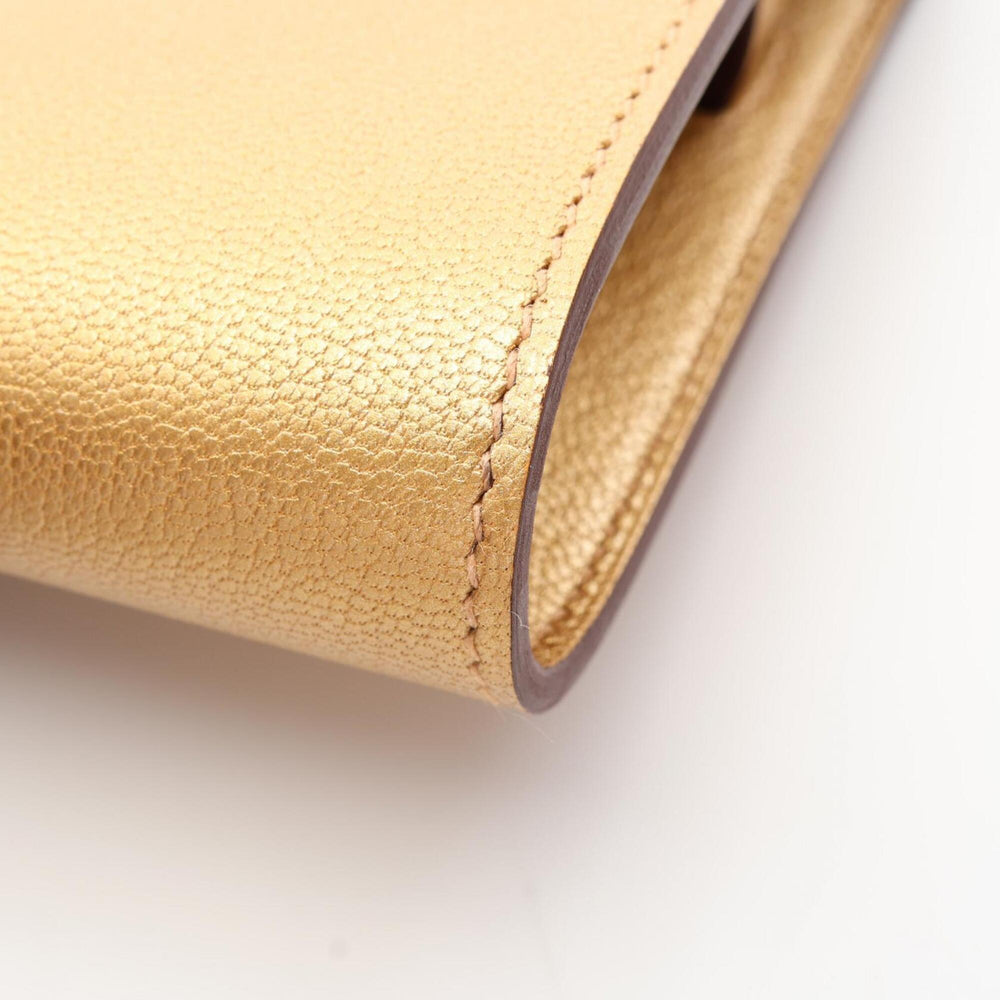 Hermes Kelly To Go Dore Shoulder Bag/Handbag, Chevre Shamkira Leather, Women's, Gold Tone — New - Store Return