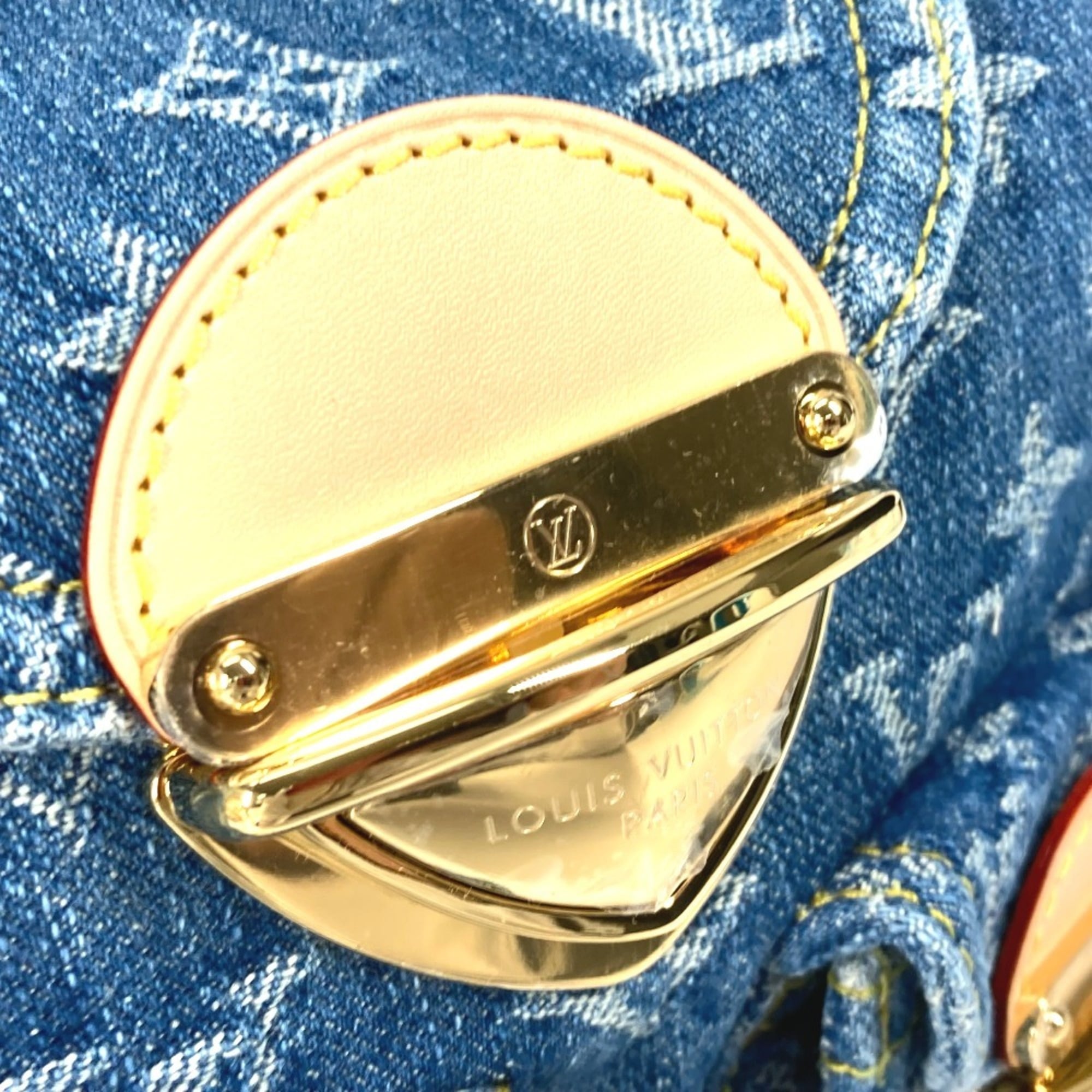 LOUIS VUITTON M46836 New LV Remix Venice Backpack Monogram Denim Women's Blue — New - Store Return