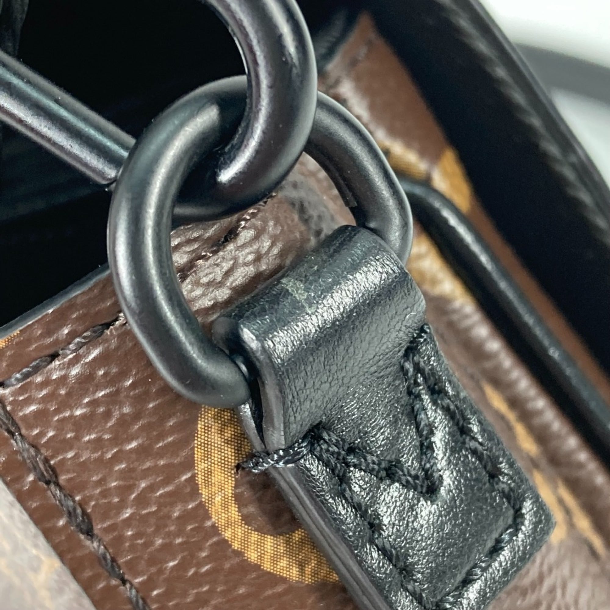 LOUIS VUITTON M81522 Monogram S-Lock Vertical Wearable Wallet Pochette Shoulder Bag Canvas Men's Maroon Brown L-240215-22 — New - Store Return