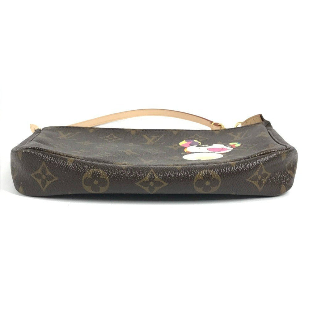 LOUIS VUITTON M51981 Monogram Panda Takashi Murakami Pochette Accessoires Bag Accessory Pouch Handbag Shoulder Canvas Women's Brown — Like New