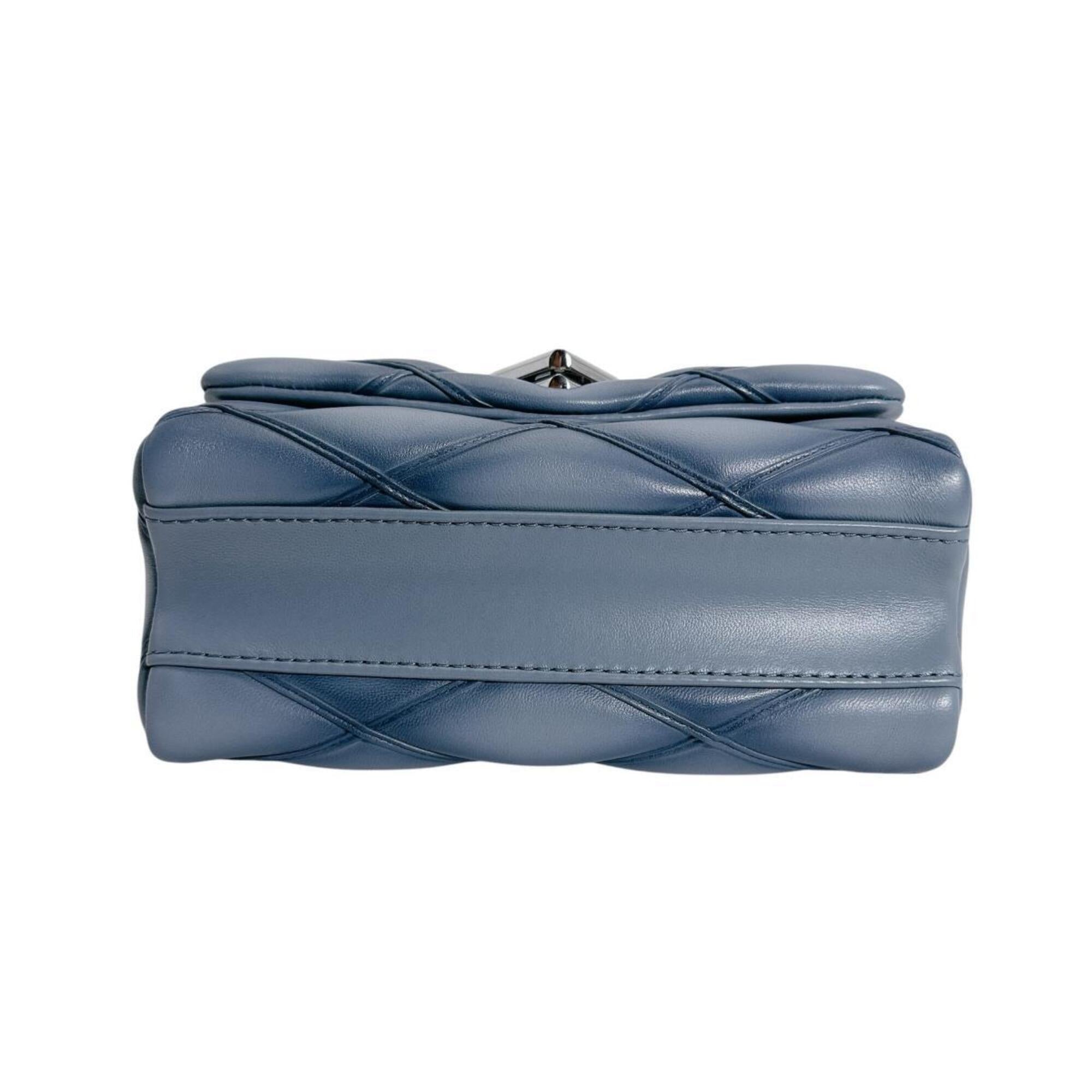 Louis Vuitton LOUIS VUITTON Handbag Maltage GO-14PM Lambskin M12434 Denim Blue — Like New