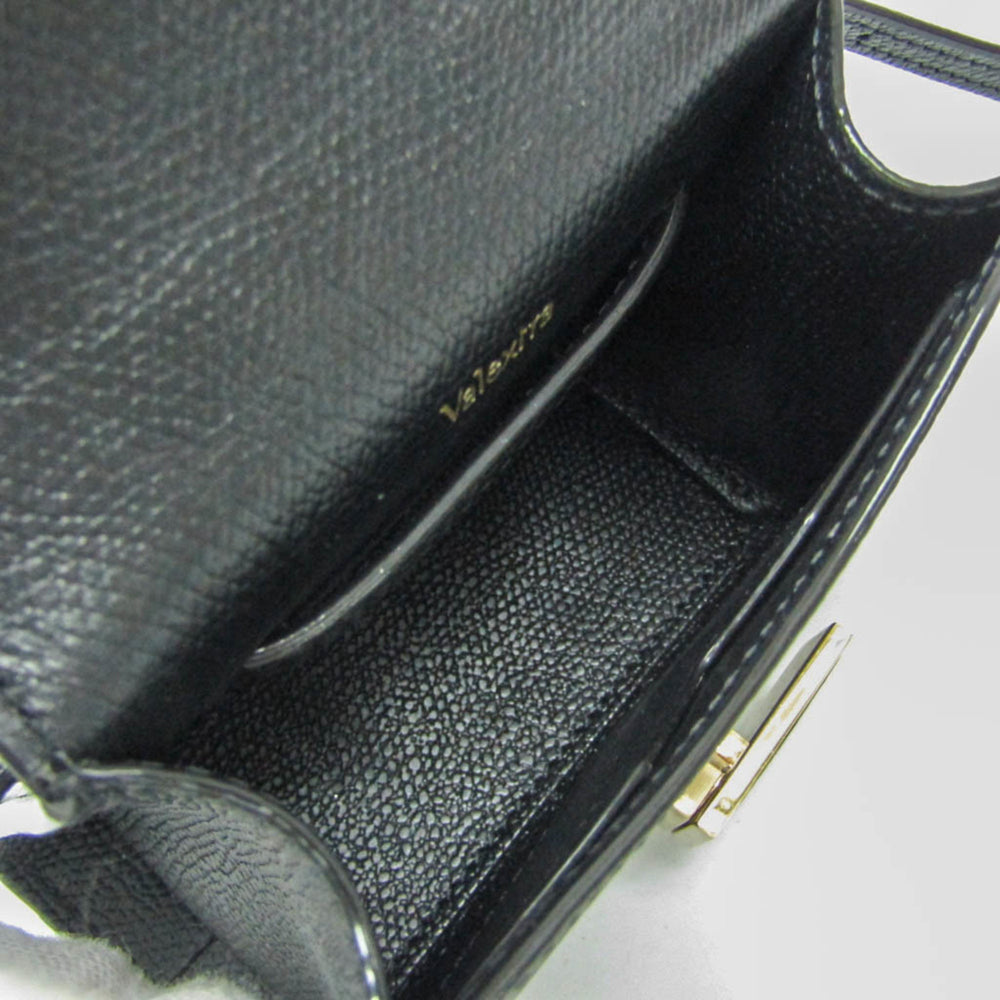 Valextra ISIDE BELT SGES0061028LOCPL99 Women's Leather Fanny Pack,Shoulder Bag Black — Like New