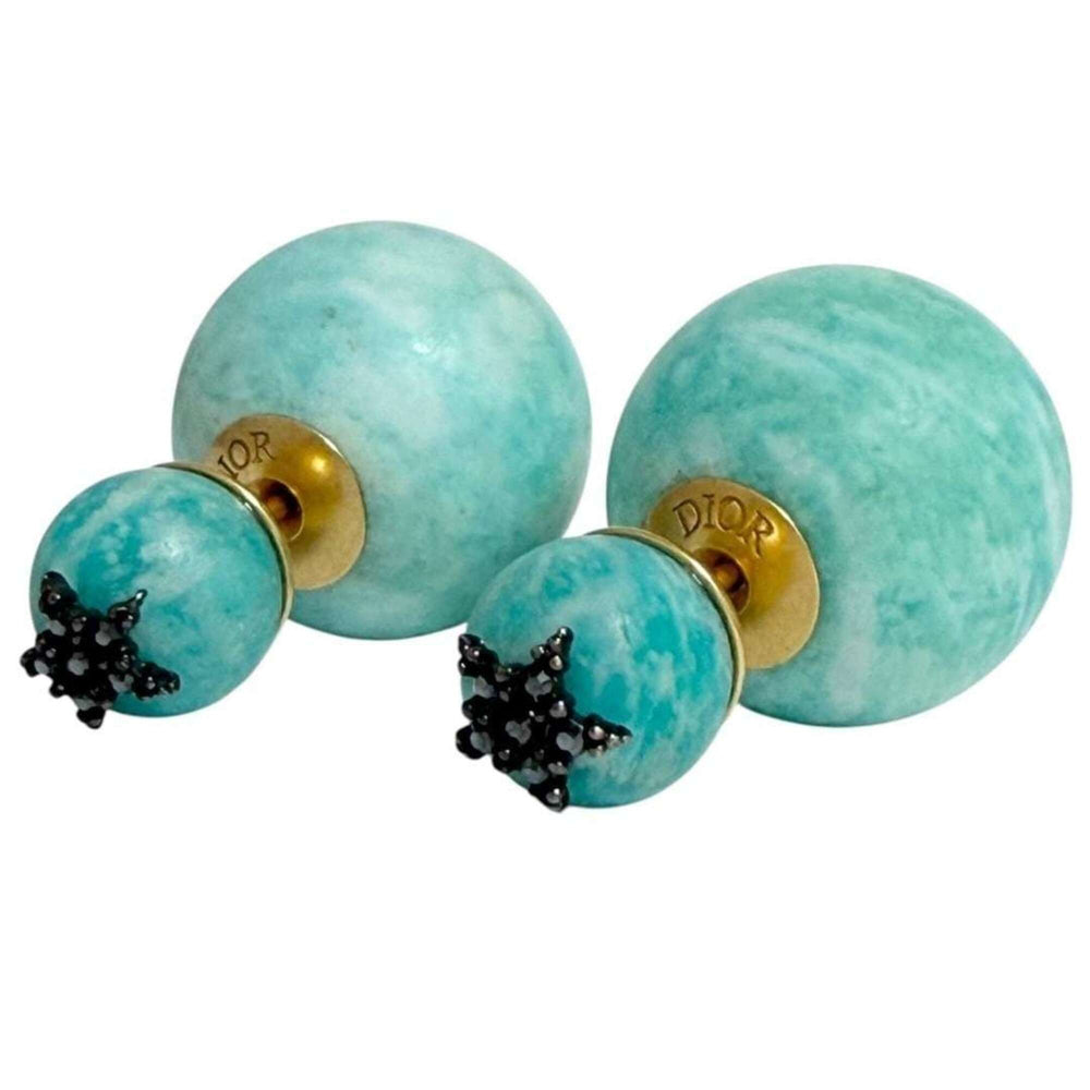 Christian Dior Dior Women's Tribal Earrings, Turquoise Blue — Like New