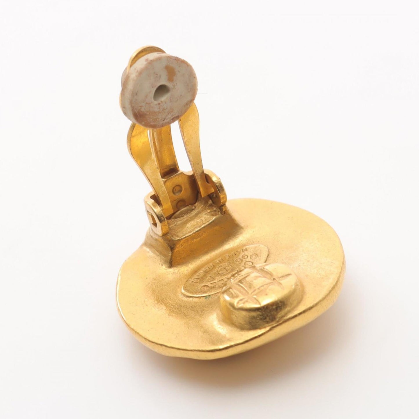 CHANEL Coco Mark Earrings, Gold Plated, Women's, 96 Pieces