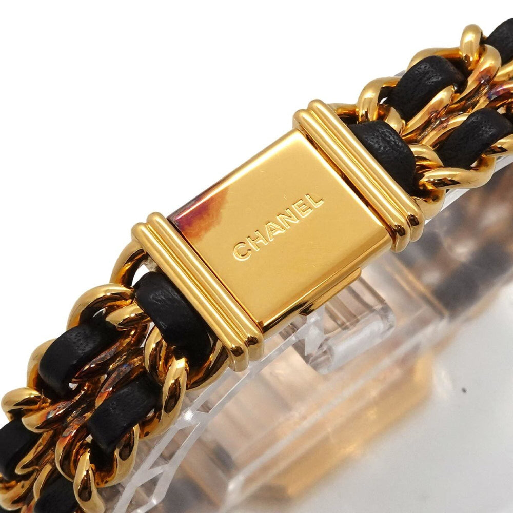 Chanel Premiere Large Size H0001 Women's Watch Black Gold Quartz — Very Good