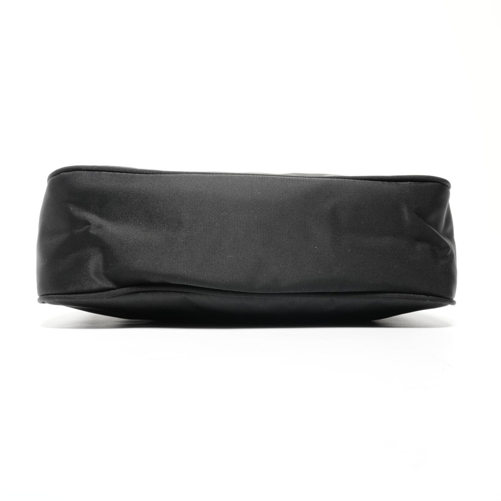 Prada nylon hobo handbag in black