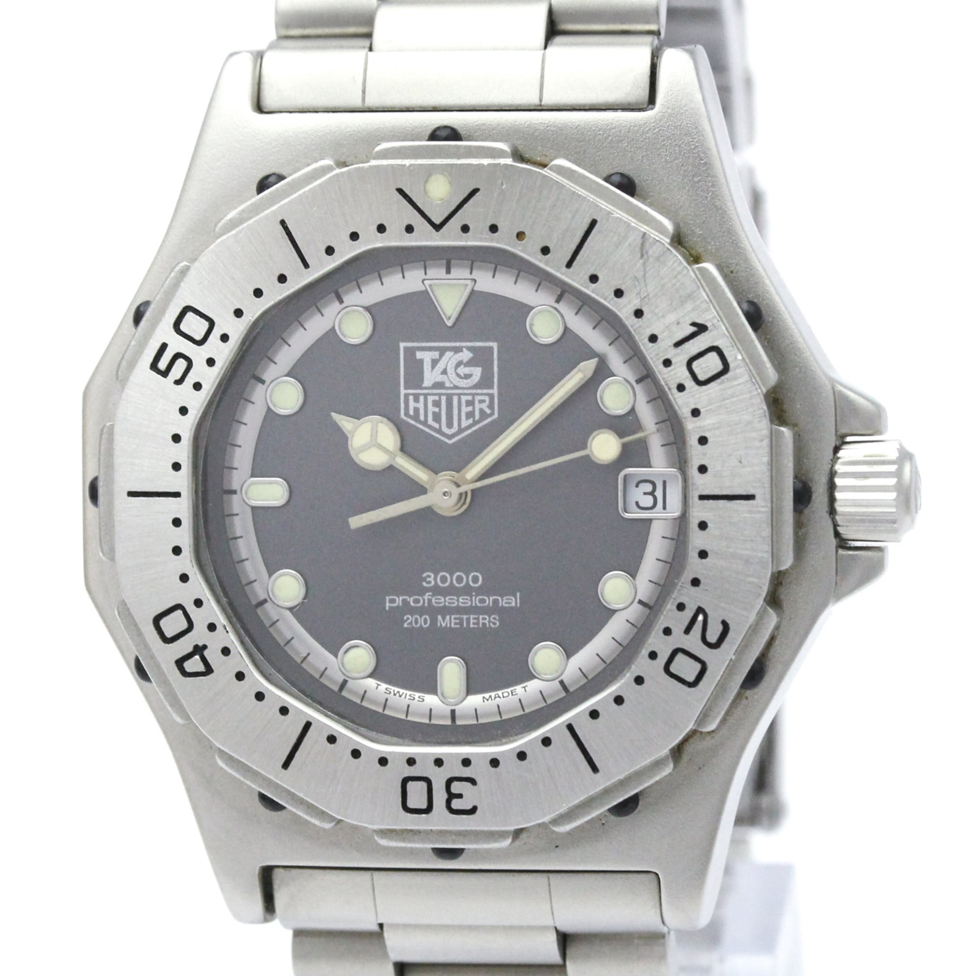 TAG HEUER 3000 Professional Stainless Steel Quartz Mid Size Watch 932.213 — Good