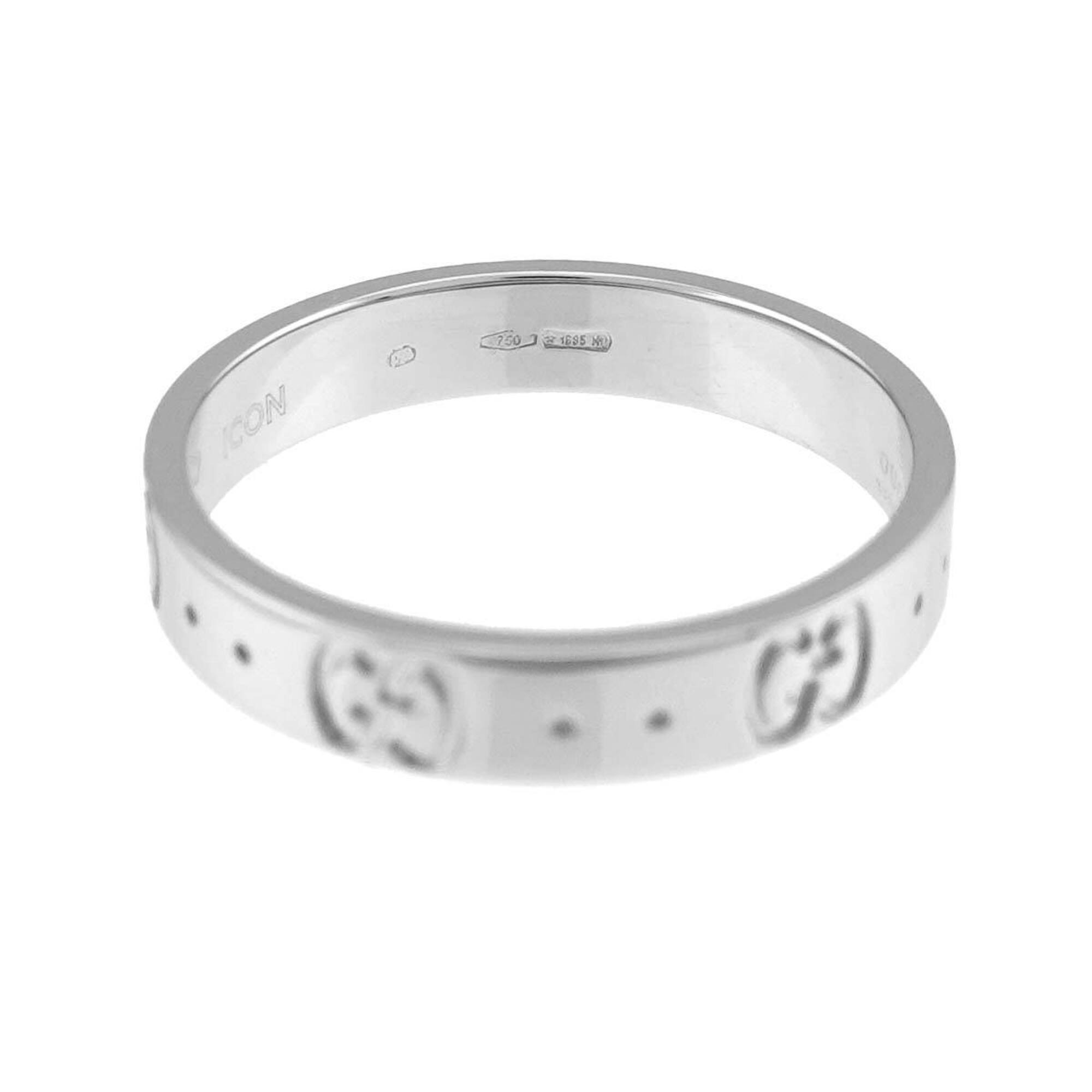 Gucci Icon Ring #18, 18K WG (White Gold 750) — Like New