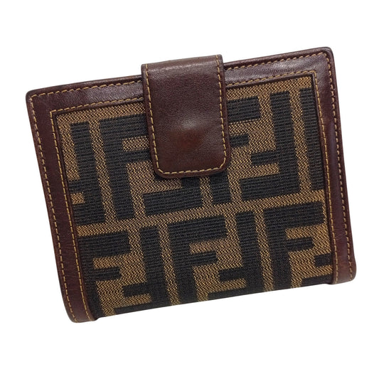 FENDI Zucca pattern double wallet, Fendi JA-25306