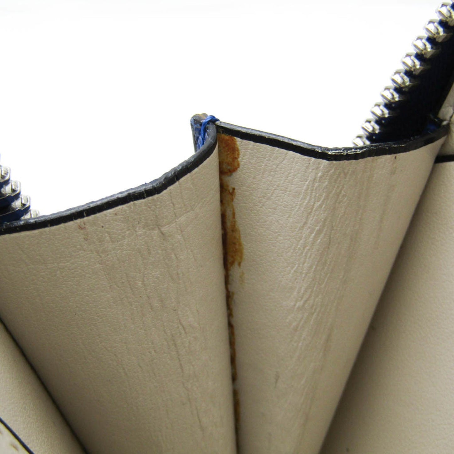 Valextra Organizer Travel Pouch Men's Leather Clutch Bag Royal Blue