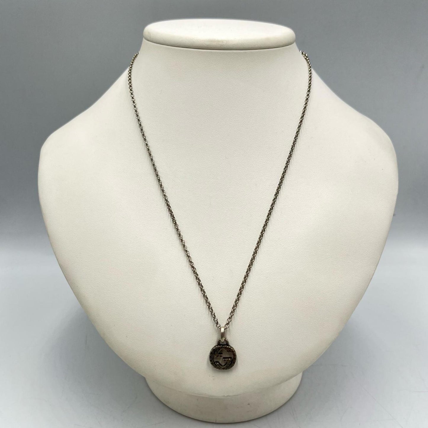 Gucci Interlocking Sterling Silver 925 Necklace for Men