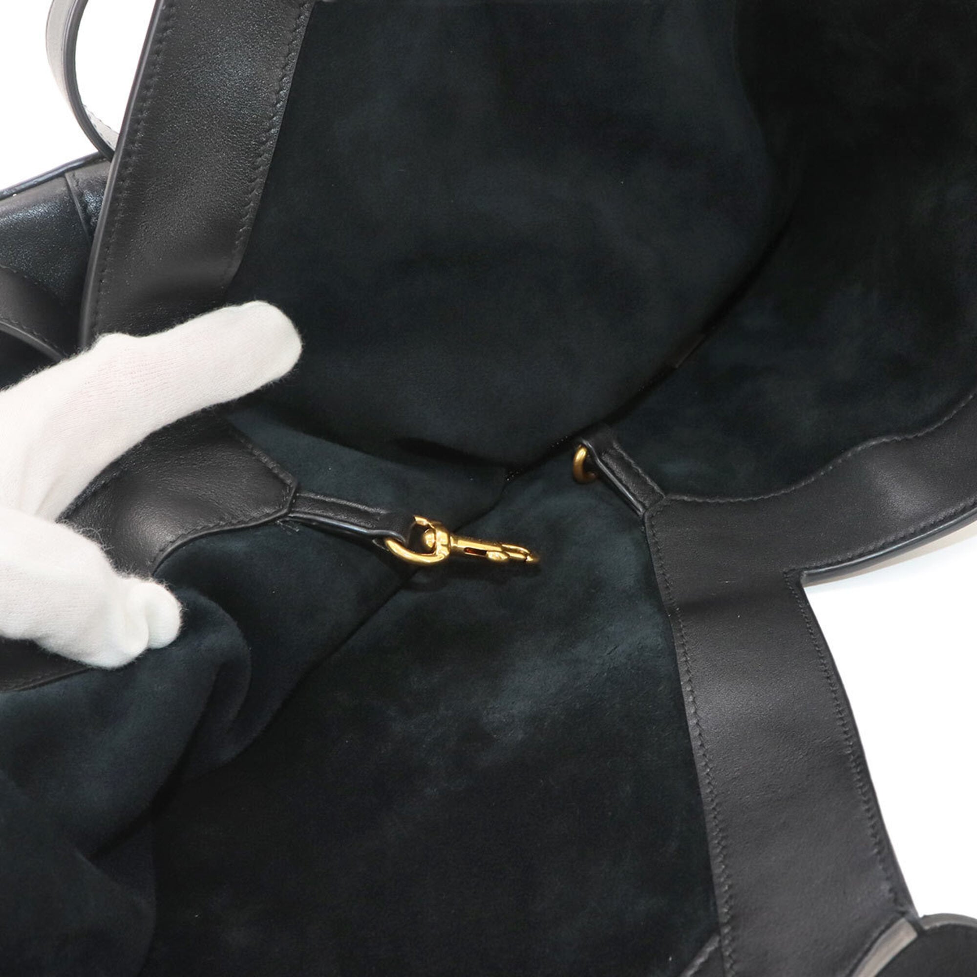 Saint Laurent Y Hobo Tote Handbag, Leather, Black, 833160 Bag — New - Store Return