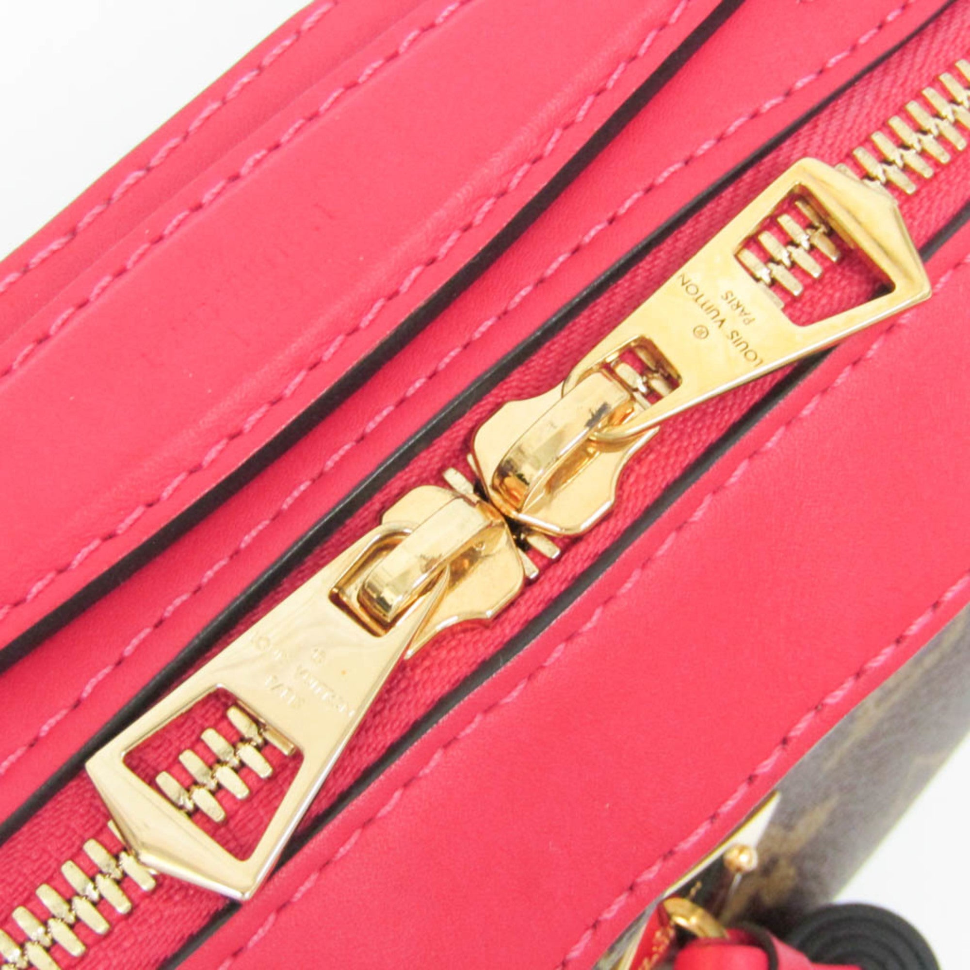 Louis Vuitton Monogram Saintonge M43557 Women's Shoulder Bag Brown,Freesia