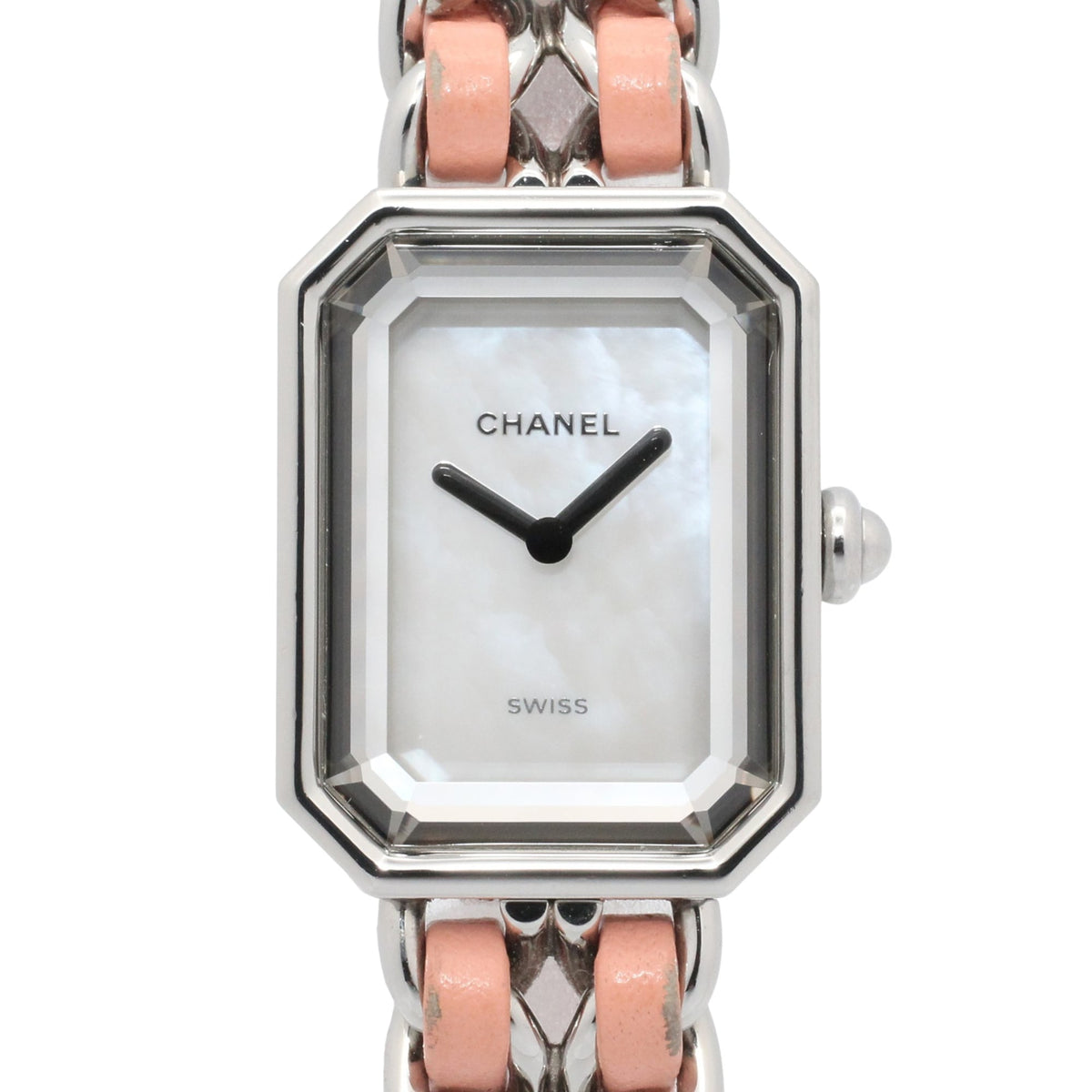 Chanel Première Rock Limited Edition (1200 pieces worldwide) Watch, Stainless Steel, Leather Strap, Women's, White with Shell, H6359 — Very Good