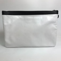 JIMMY CHOO Star Studs DEREK Second Bag Clutch Leather Men's White x Black — New - Store Return