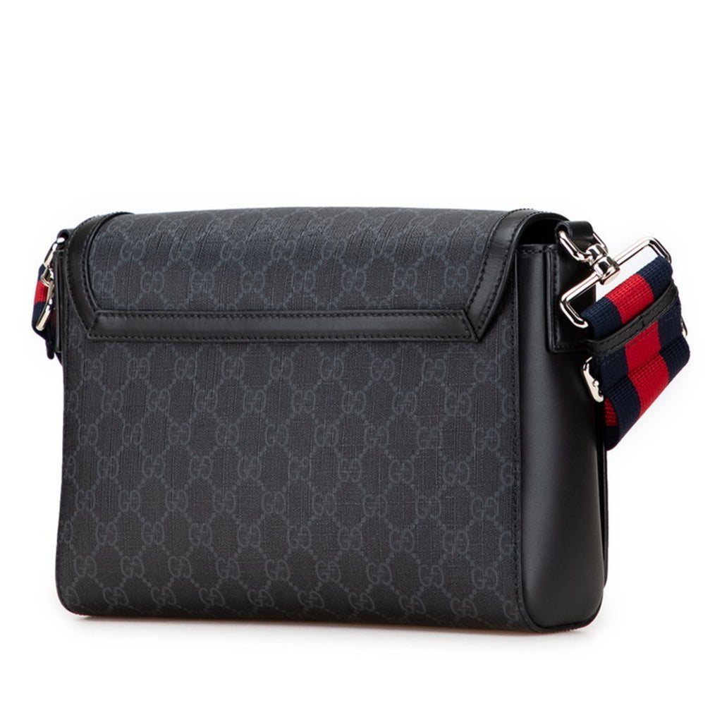 Gucci GG Supreme Shoulder Bag/Crossbody Bag 771167 Black Leather Women's GUCCI