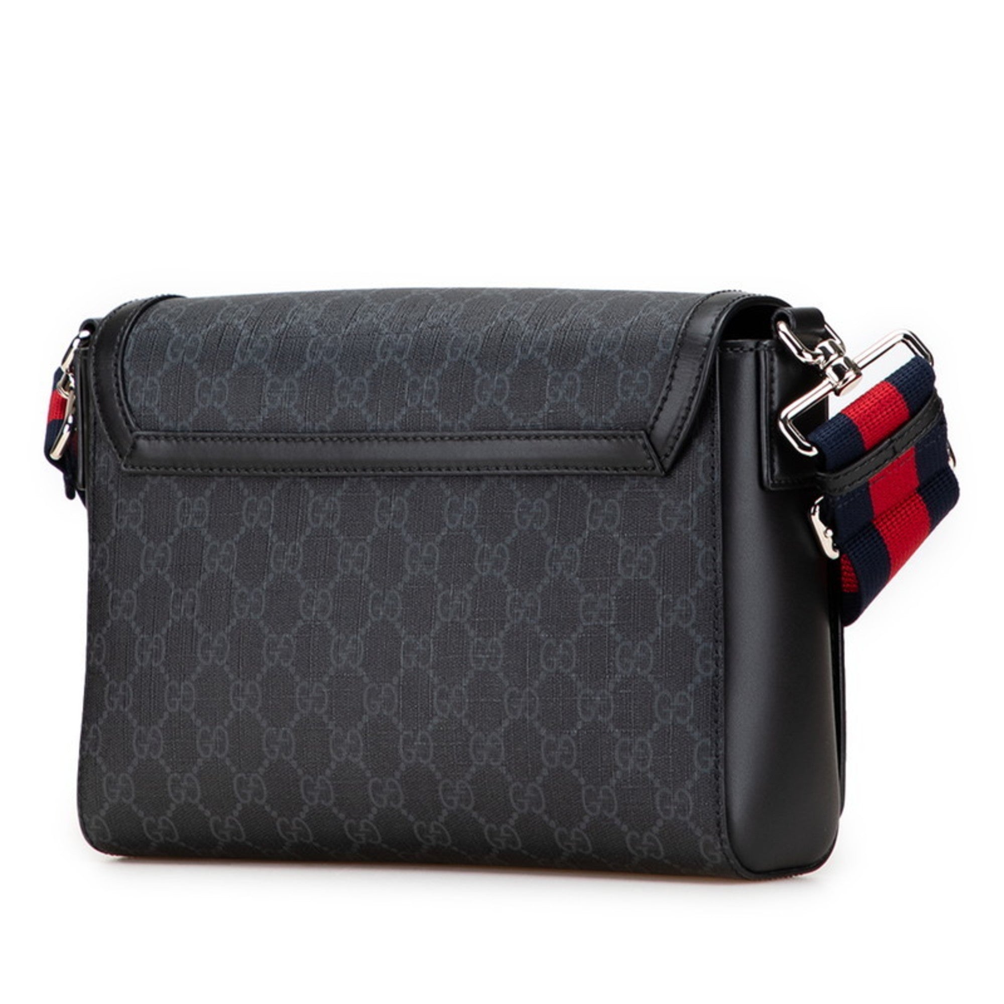 Gucci GG Supreme Shoulder Bag/Crossbody Bag 771167 Black Leather Women's GUCCI