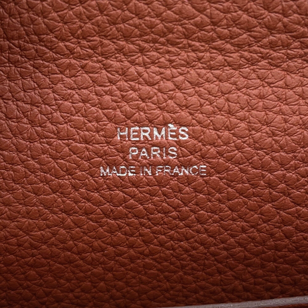 Hermes Shoulder Bag Videpoche Sienne Brick Havana Togo W Stamp Handbag HERMES — Like New