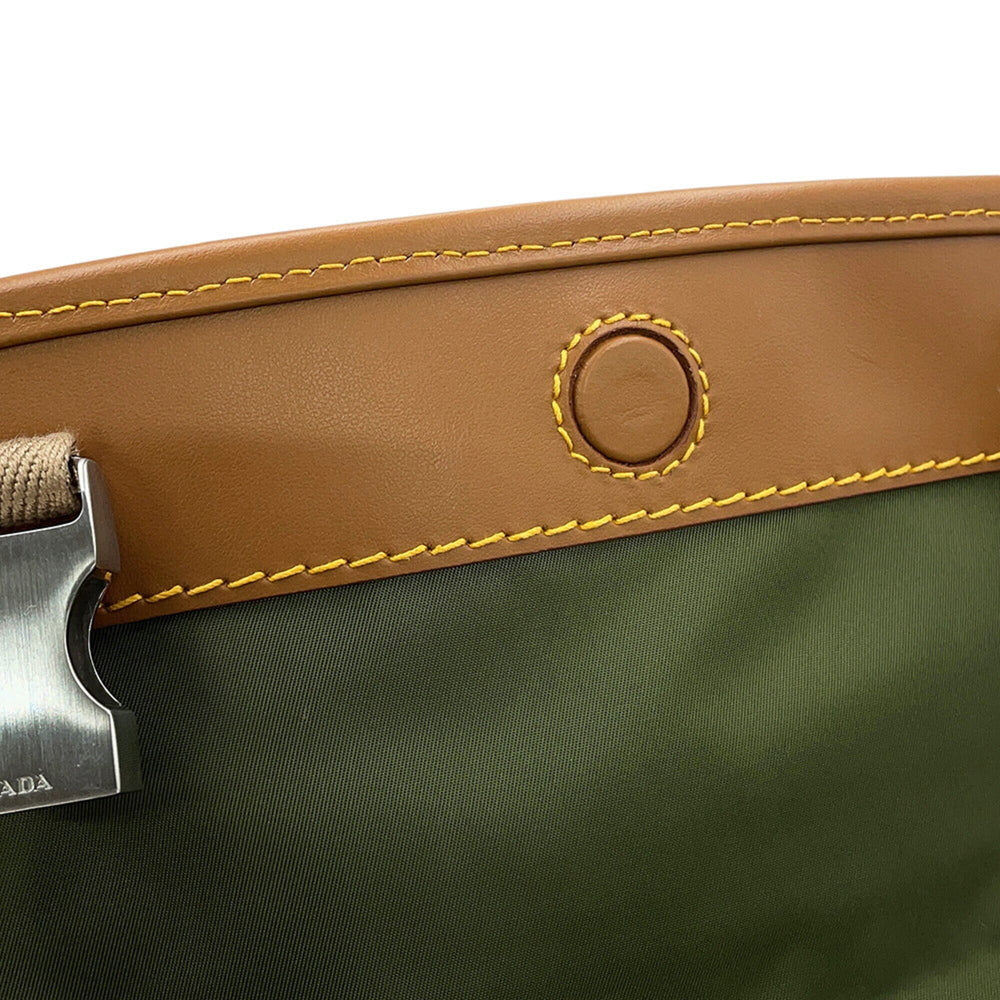 Prada Shoulder Bag Re-Nylon x Saffiano Medium Nylon Leather 2VD066 PRADA Handbag — Like New