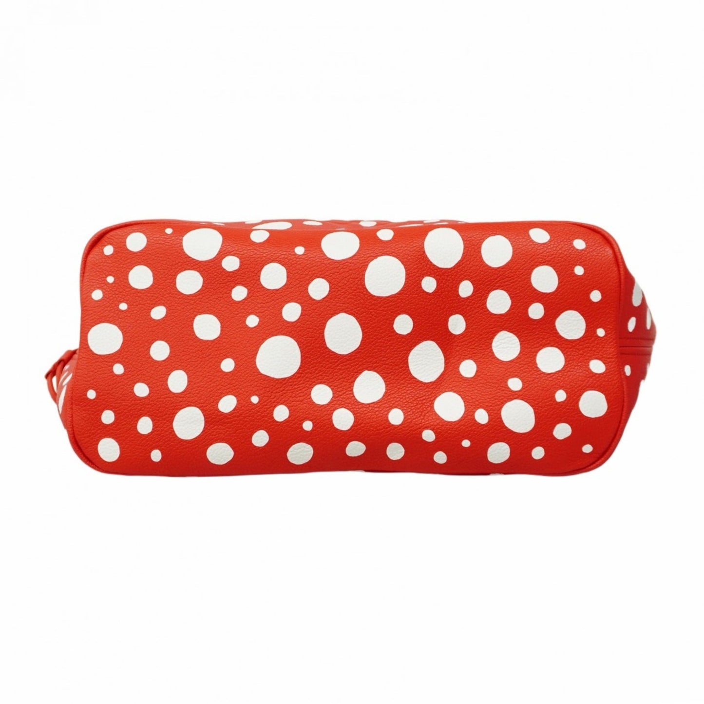 Louis Vuitton Tote Bag Monogram Empreinte Neverfull MM in collaboration with Yayoi Kusama, M46422, Rouge Bron, Women's