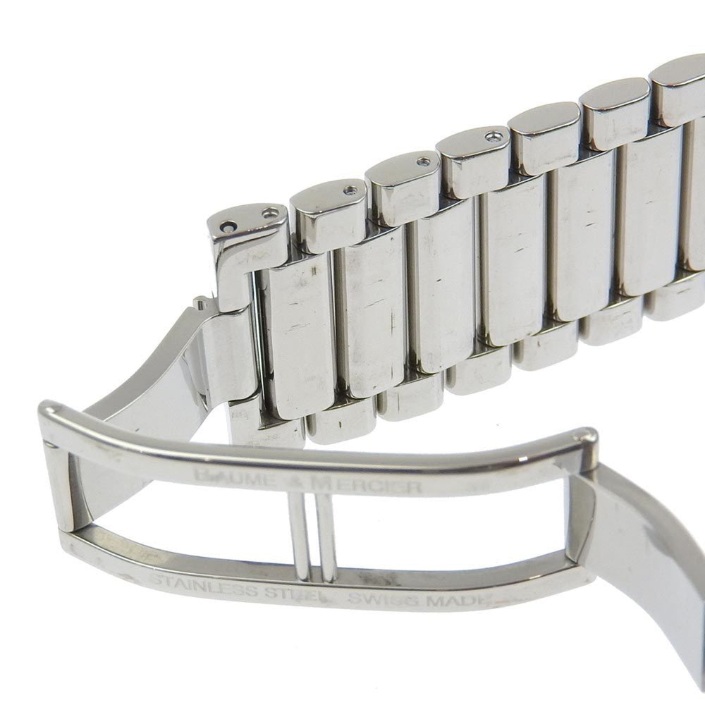 Baume & Mercier Catwalk Watch 12P Diamond MV045219 Stainless Steel Quartz Analog Display White Dial Ladies — Very Good