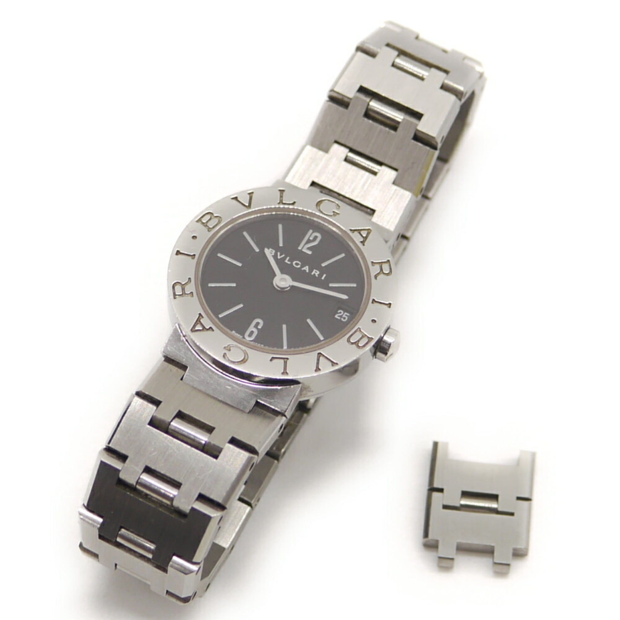 BVLGARI Women's Dress Watch BB23SS Black Dial Wristwatch — Good
