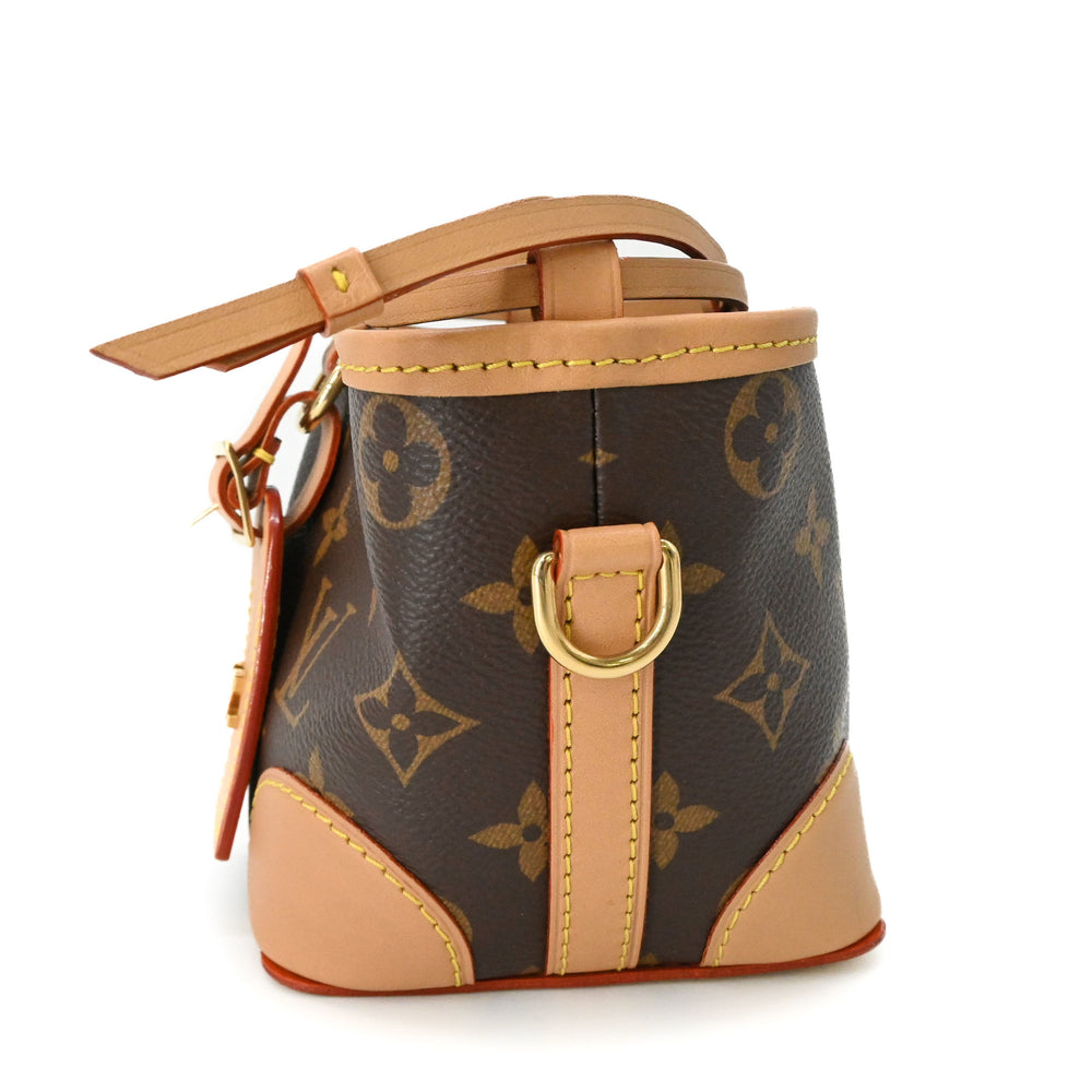 LOUIS VUITTON Louis Vuitton Noe Purse Monogram Canvas Leather Shoulder Bag Brown M57099 — Like New