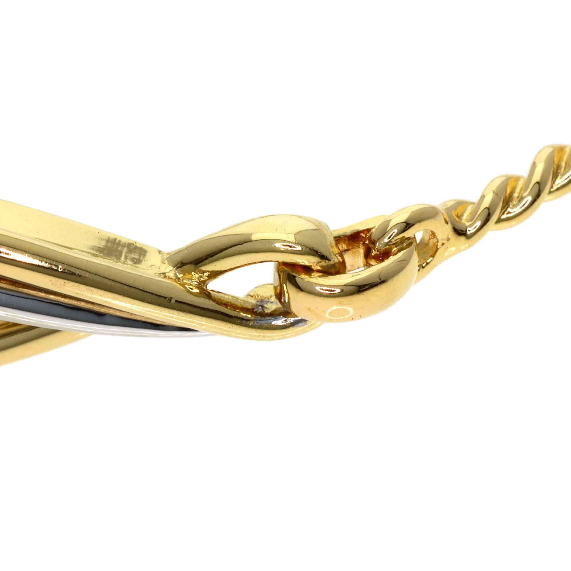 Christian Dior Twist Motif Bracelet, 18K Yellow Gold/18KWG, Women's — Like New