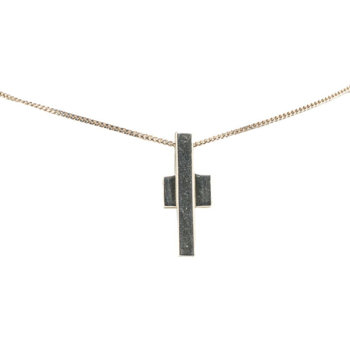 Gucci Cross Motif Necklace SV925 Silver Women's GUCCI