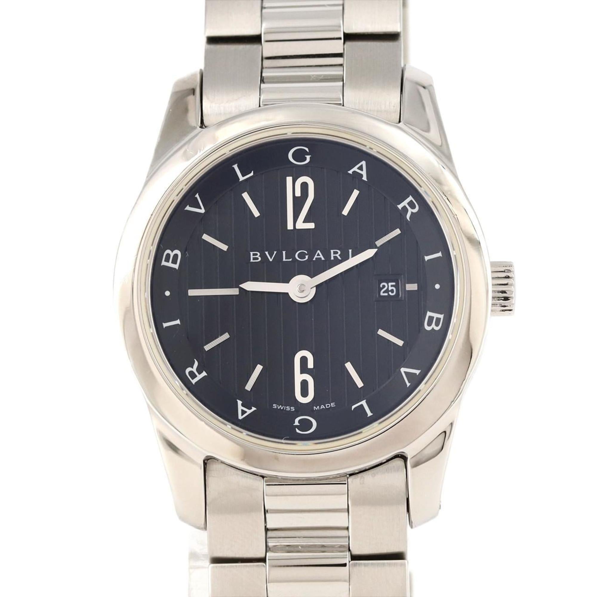 Bvlgari Solotempo ST30S ST30BSSD SS Wristwatch Quartz — Very Good