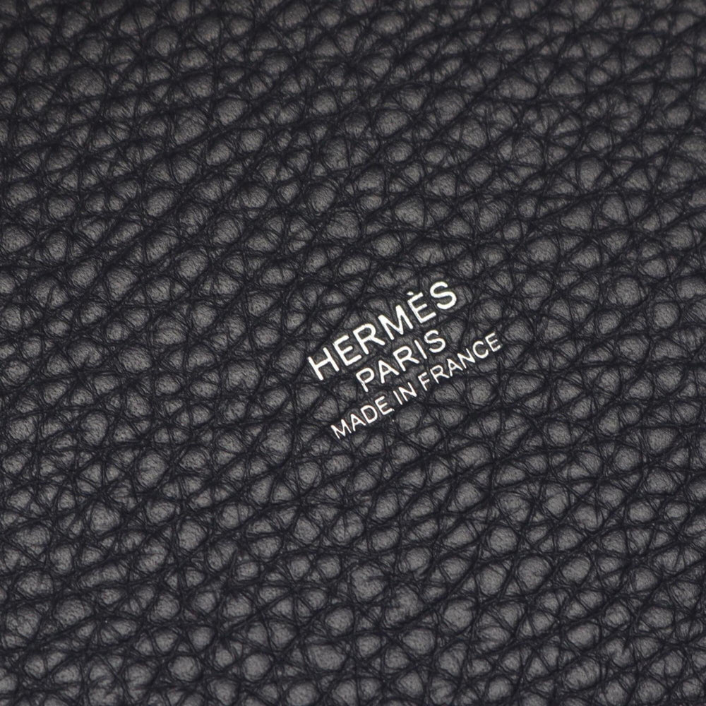 Hermes Picotin Lock PM Handbag, Leather, Taurillon Clemence Women's, Navy Blue — New - Store Return
