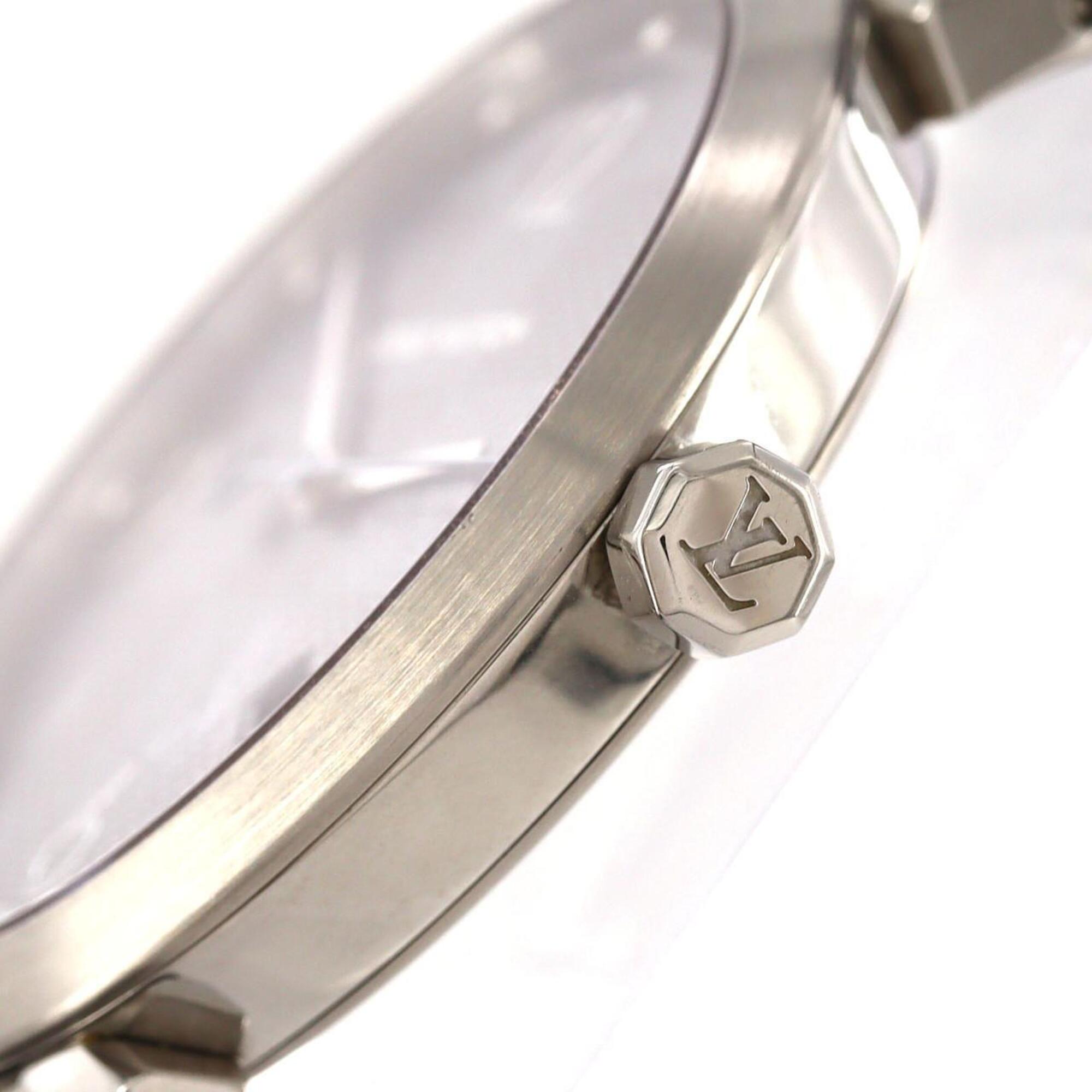 Louis Vuitton Tambour Slim Damier QA026 SS Quartz Watch — Good