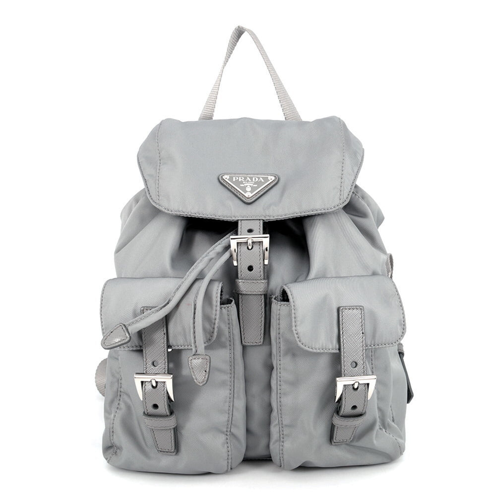 Prada Backpack Small Nylon Saffiano Leather 1BZ677 PRADA Handbag — Like New