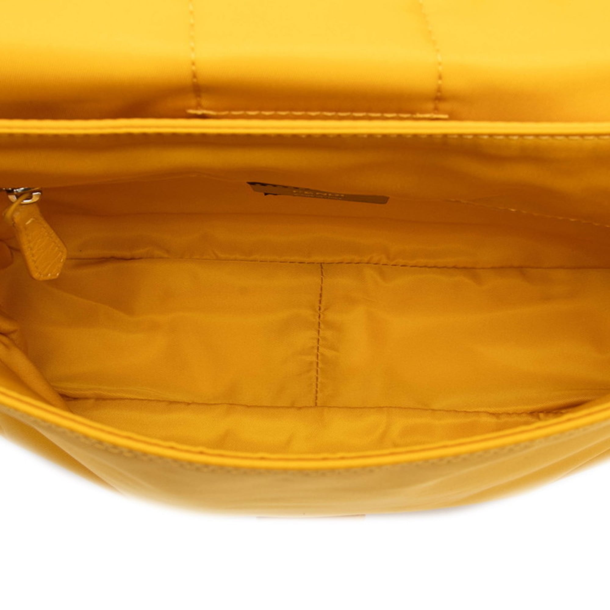 Fendi Logo Messenger Bag/Shoulder Bag 7VA537 Yellow Nylon Women's FENDI