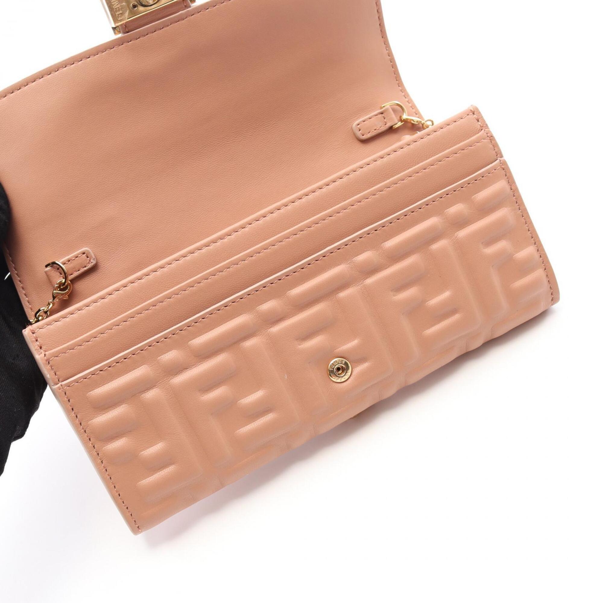 Fendi FF Logo Shoulder Bag Handbag Leather Women's Pink 8M0498AAJDF1SK3 — New - Store Return