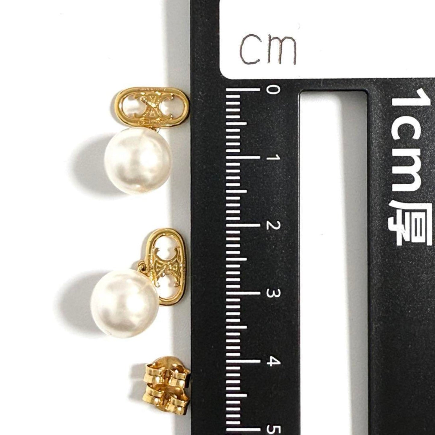 Celine Women's Les Perles Stud Earrings with Imitation Pearls