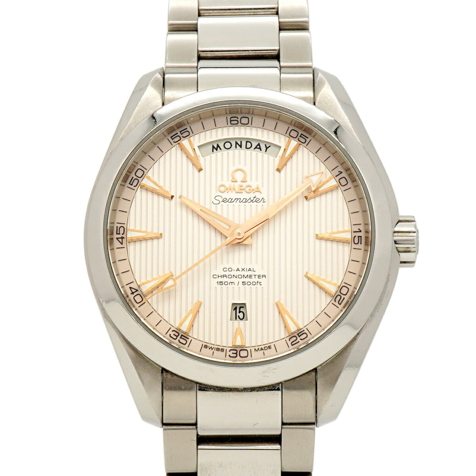 Omega Seamaster Aqua Terra Day-Date 231.10.42.22.02.001 Silver Dial Men's Watch — Good
