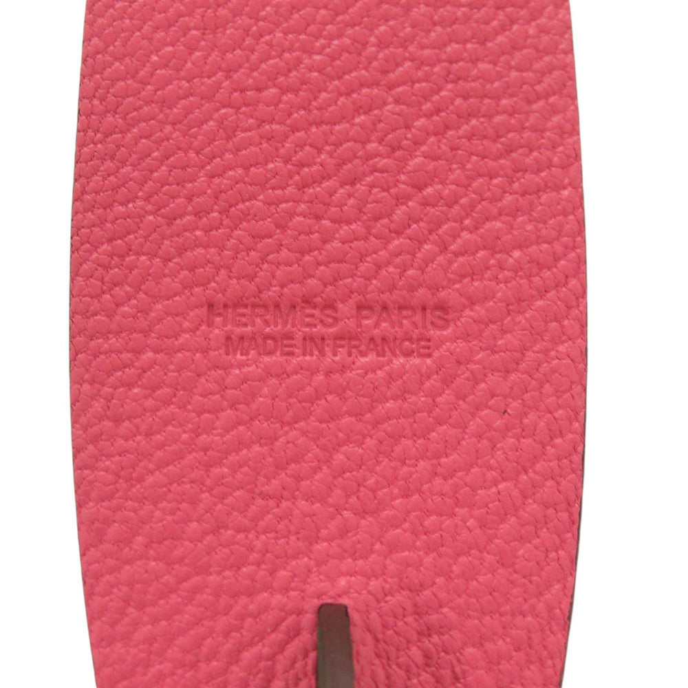 Hermes Like new Hermès Surfboard Bag Charm Chevre Mysore Rose Lipstick Lime Keychain Pink 1185 — Like New