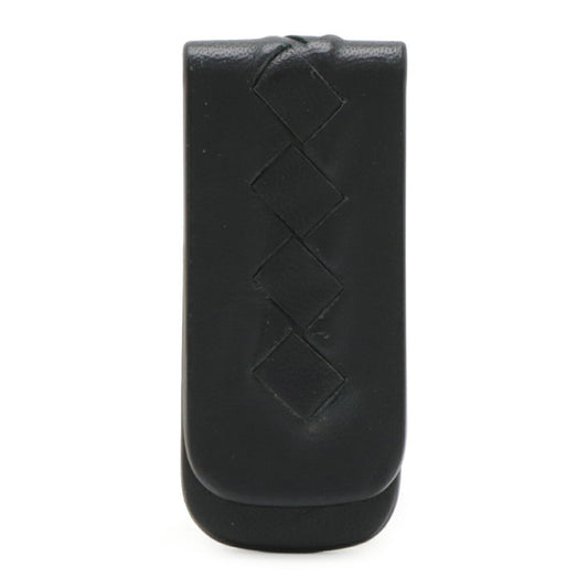 BOTTEGA VENETA Intrecciato Money Clip, Bill Leather, Black