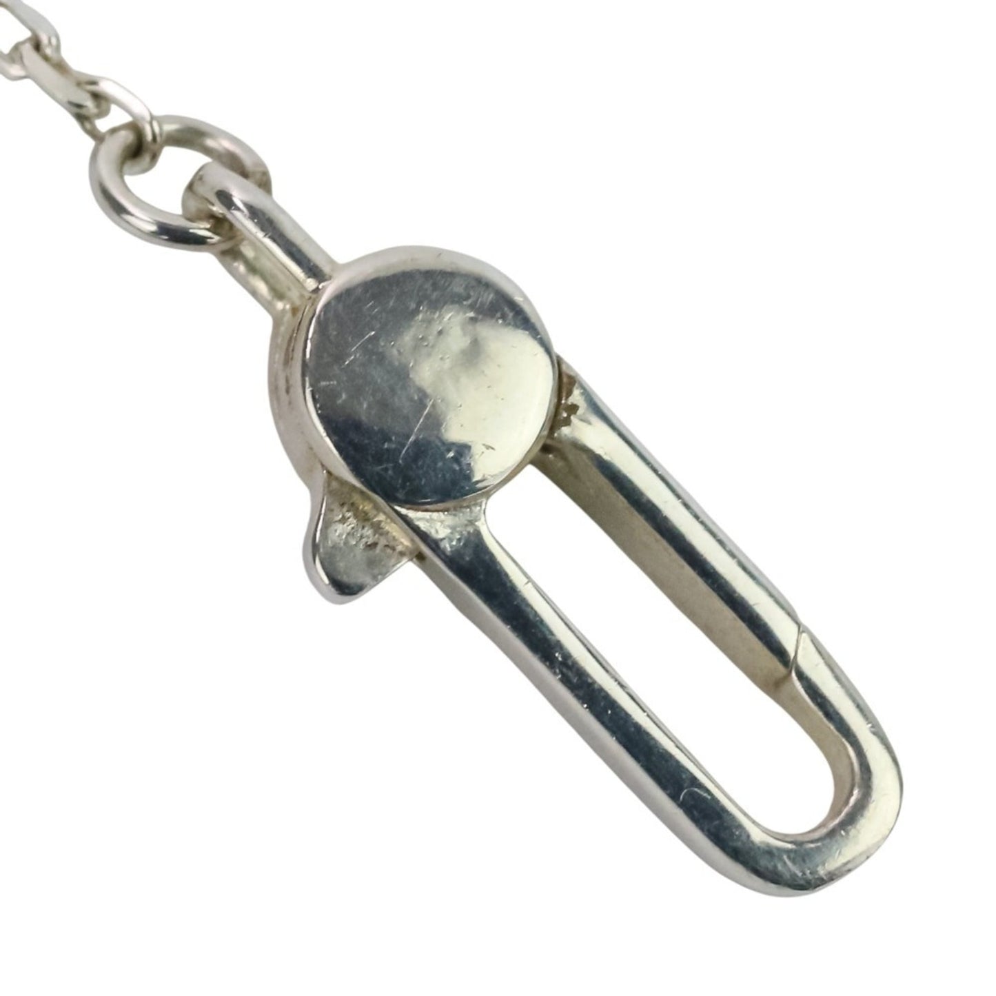 GUCCI Silver 925 Heart Motif Chain Necklace (Ag925) for Women