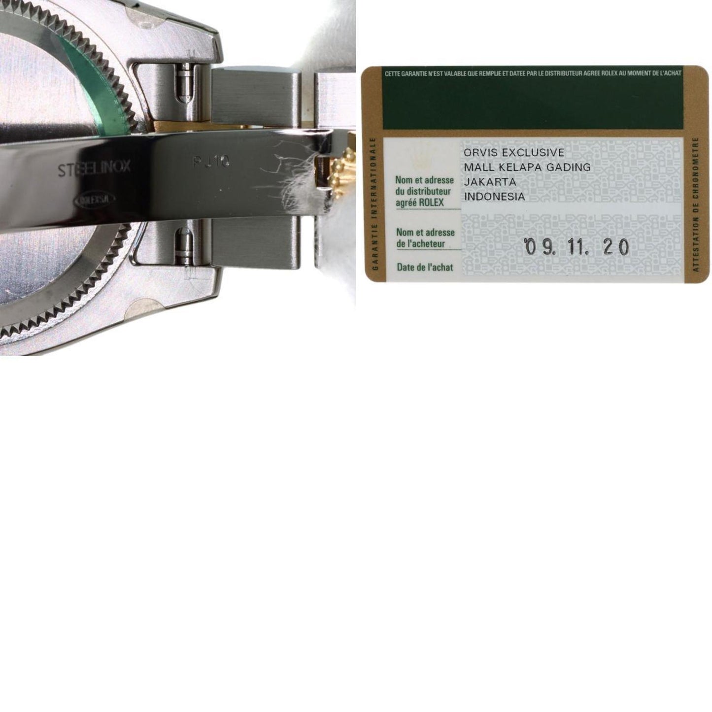 Rolex 179173G Datejust 10P Diamond Watch Stainless Steel SS x K18YG Ladies