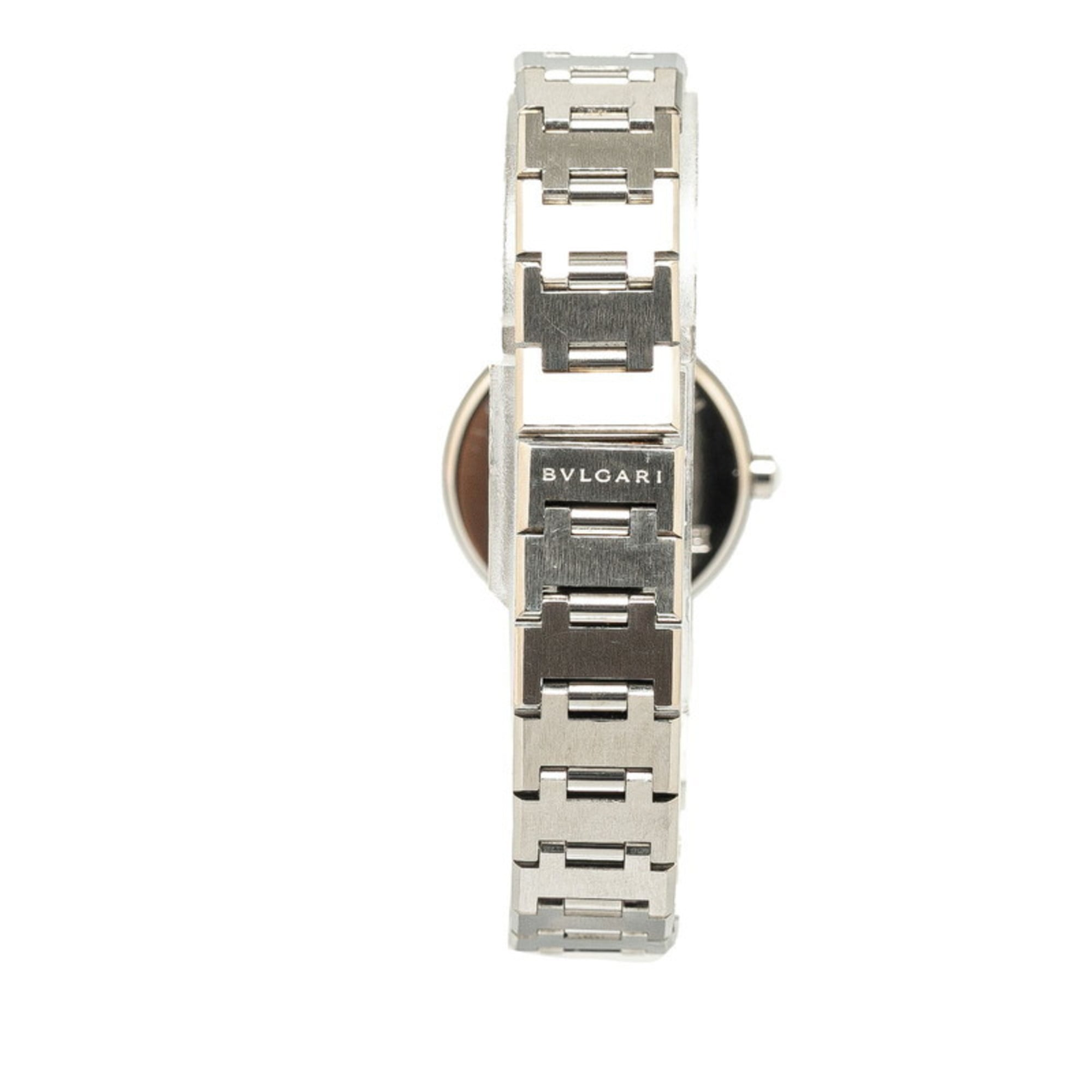 BVLGARI Watch BB23SS Quartz Black Dial Stainless Steel Women's — Good