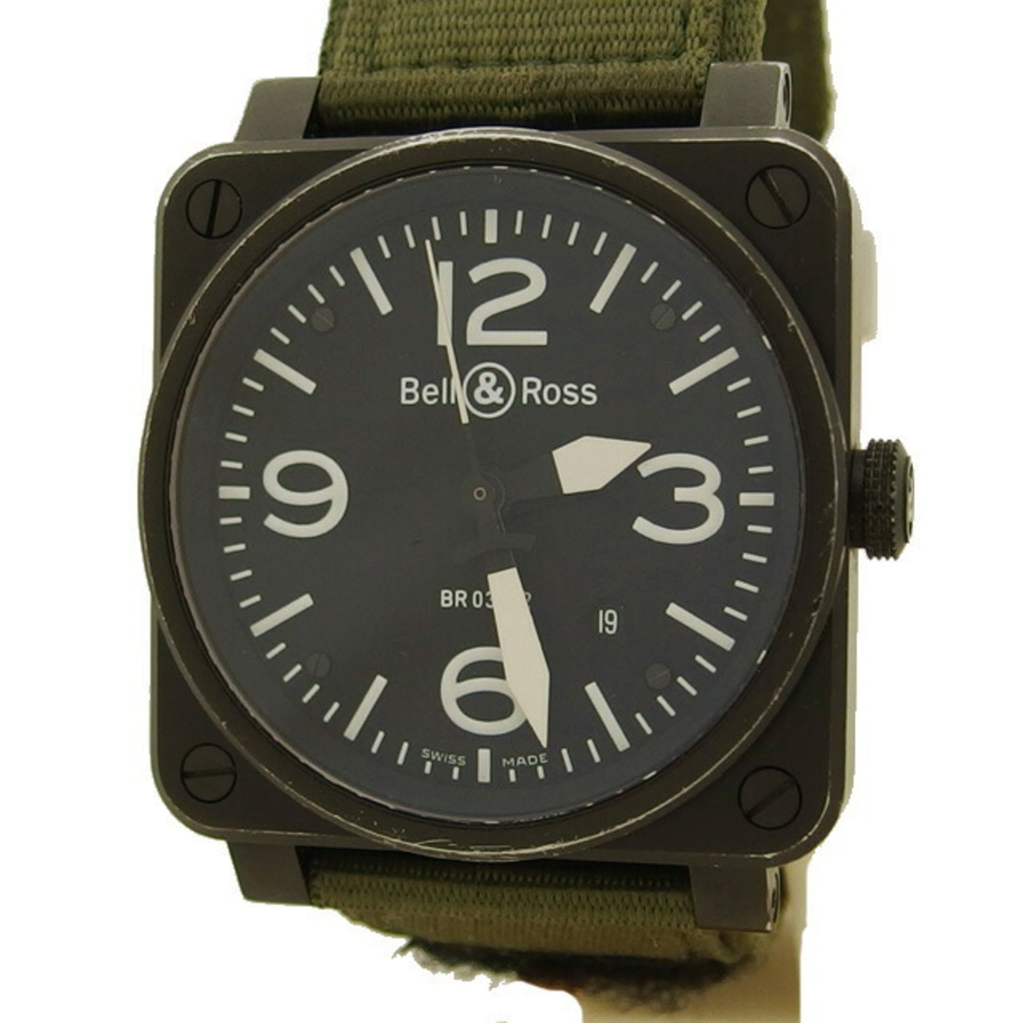 Bell & Ross Aviation BR03-92 Men's Watch with Black Dial — Good