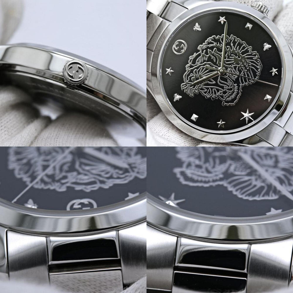 GUCCI G-Timeless YA1264125 126.4 Men's Watch Stainless Steel /40427 — Very Good