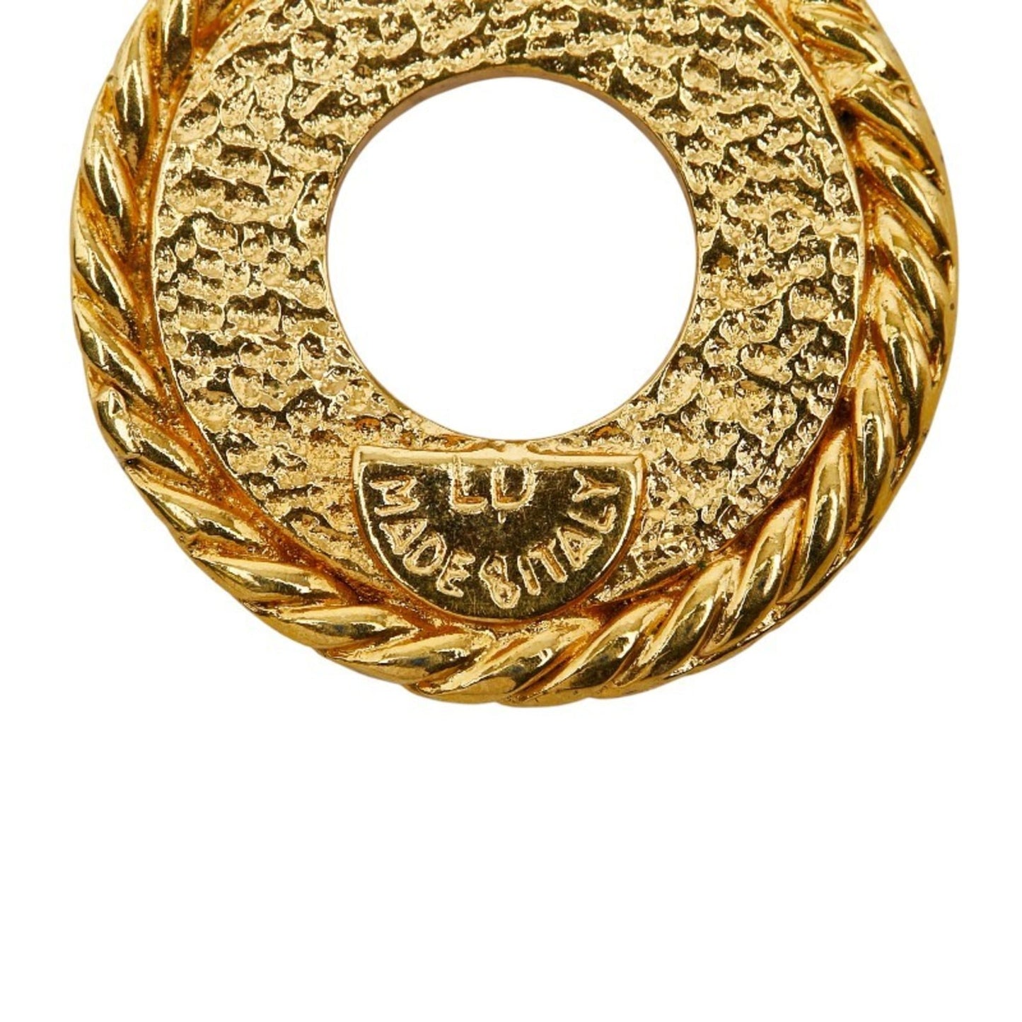 Celine Circle Logo Necklace, Gold Plated, Women's, CELINE