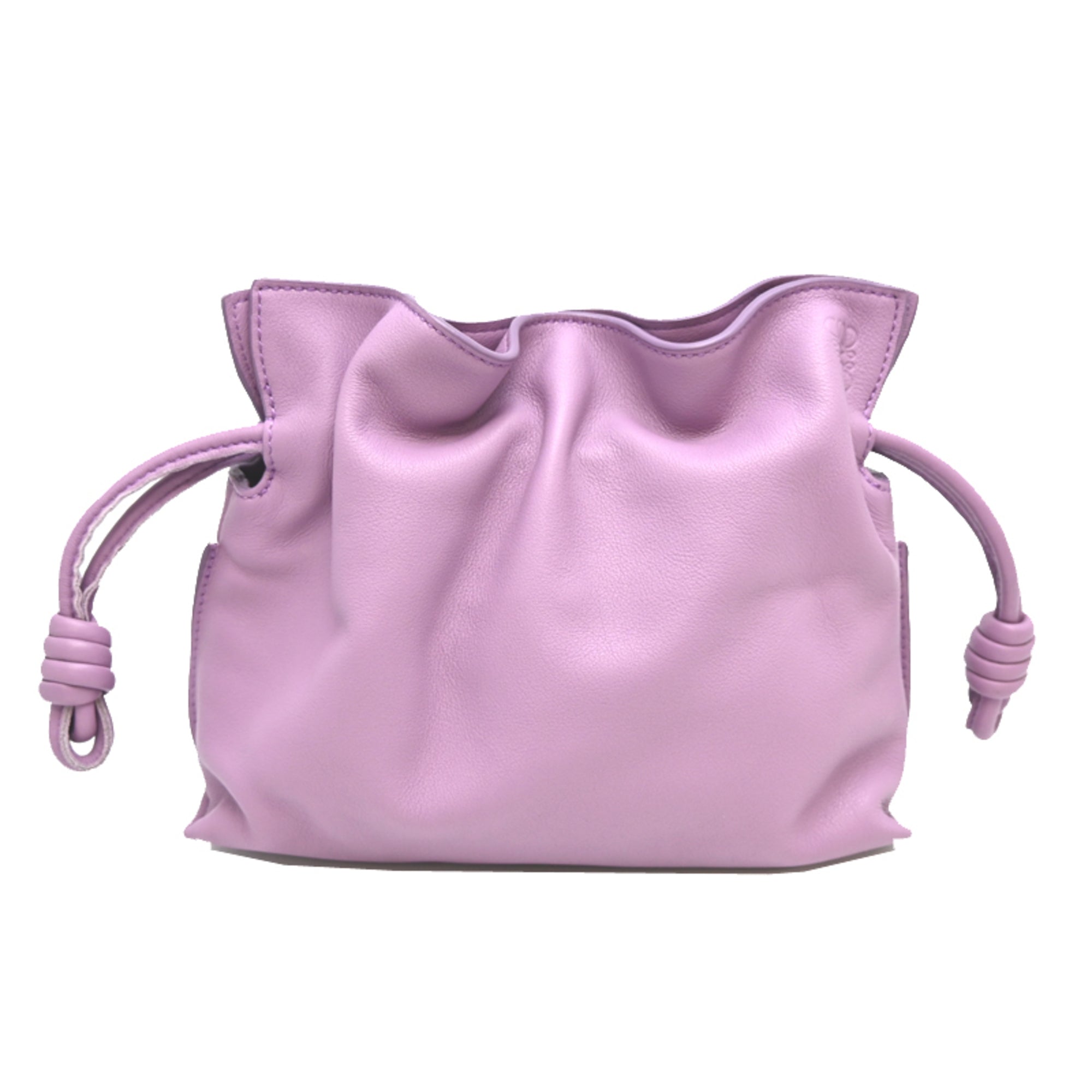 Loewe Flamenco Clutch Mini Bag Women's Shoulder A411FCx237 Leather Purple — Like New