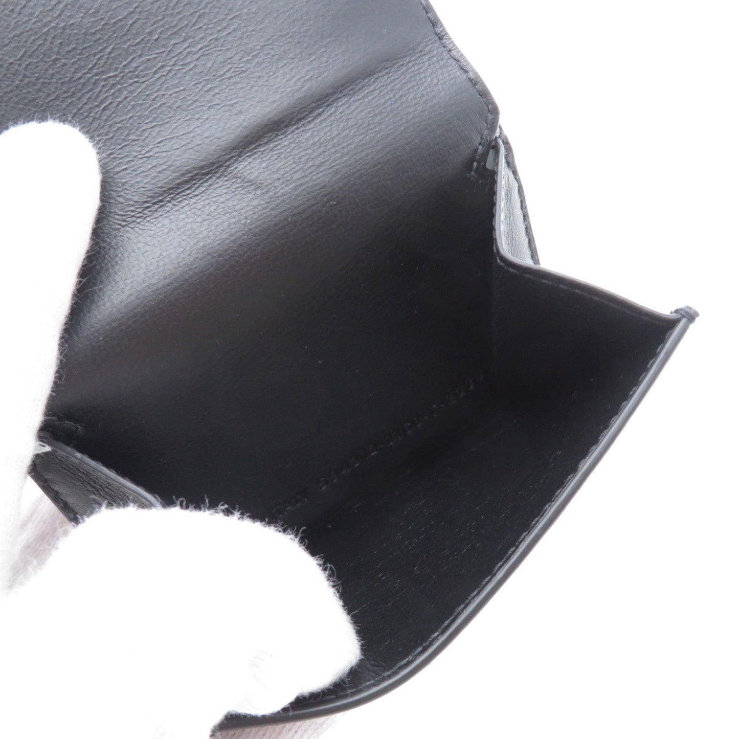 Balenciaga 594312 Motif Wallet Tri-fold Bi-fold Calfskin Women's